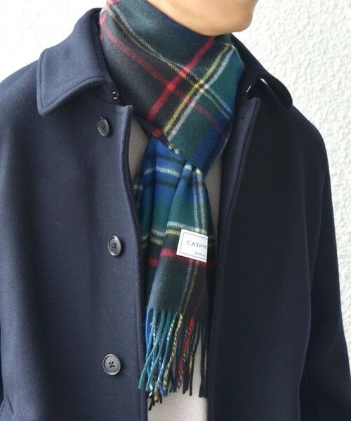 SHIPS / シップス マフラー・ショール・スヌード・ストール | SHIPS any: カシミヤ チェック マフラー | 詳細9