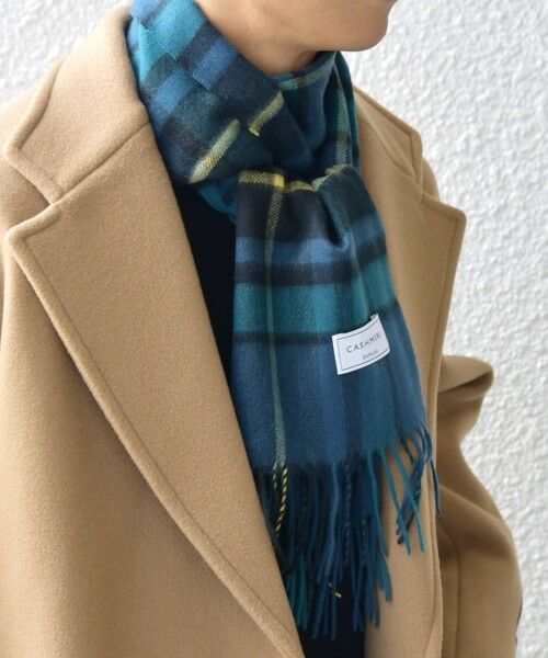 SHIPS / シップス マフラー・ショール・スヌード・ストール | SHIPS any: カシミヤ チェック マフラー | 詳細15