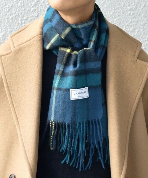 SHIPS / シップス マフラー・ショール・スヌード・ストール | SHIPS any: カシミヤ チェック マフラー | 詳細13