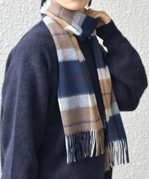 SHIPS / シップス マフラー・ショール・スヌード・ストール | SHIPS any: ウール/カシミヤ チェック マフラー | 詳細16