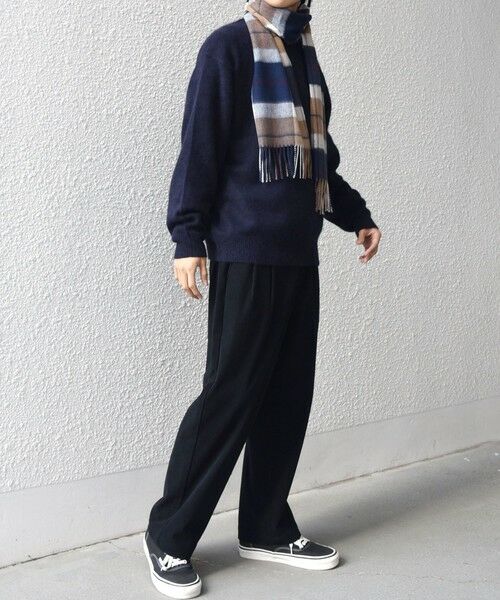 SHIPS / シップス マフラー・ショール・スヌード・ストール | SHIPS any: ウール/カシミヤ チェック マフラー | 詳細13