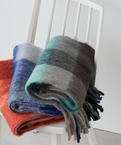 SHIPS / シップス マフラー・ショール・スヌード・ストール | SHIPS any:〈手洗い可能〉ボリューム シャギー チェック マフラー (ユニセックス) 25AW◇