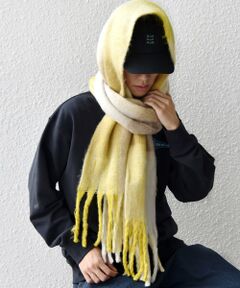 SHIPS / シップス マフラー・ショール・スヌード・ストール | SHIPS any:〈手洗い可能〉ボリューム シャギー チェック マフラー (ユニセックス) 25AW◇