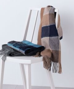 SHIPS / シップス マフラー・ショール・スヌード・ストール | SHIPS any: サープラスヤーン ウール リバーシブル チェック マフラー◇