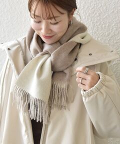 SHIPS / シップス マフラー・ショール・スヌード・ストール | SHIPS any: サープラスヤーン ウール リバーシブル ソリッド マフラー◇