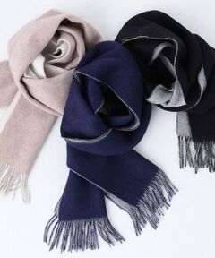 SHIPS / シップス マフラー・ショール・スヌード・ストール | SHIPS any: サープラスヤーン ウール リバーシブル ソリッド マフラー◇