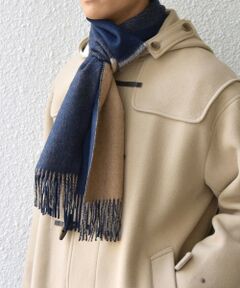 SHIPS / シップス マフラー・ショール・スヌード・ストール | SHIPS any: サープラスヤーン ウール カシミヤ リバーシブル パネル マフラー◇