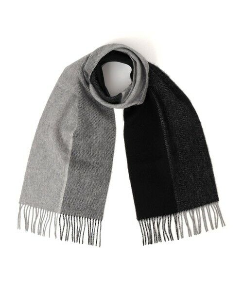 SHIPS / シップス マフラー・ショール・スヌード・ストール | SHIPS any: サープラスヤーン ウール カシミヤ リバーシブル パネル マフラー◇ | 詳細1