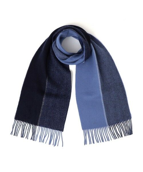 SHIPS / シップス マフラー・ショール・スヌード・ストール | SHIPS any: サープラスヤーン ウール カシミヤ リバーシブル パネル マフラー◇ | 詳細3