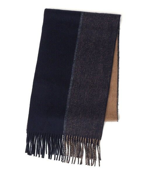 SHIPS / シップス マフラー・ショール・スヌード・ストール | SHIPS any: サープラスヤーン ウール カシミヤ リバーシブル パネル マフラー◇ | 詳細10