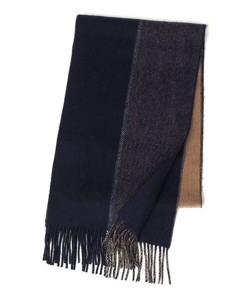 SHIPS / シップス マフラー・ショール・スヌード・ストール | SHIPS any: サープラスヤーン ウール カシミヤ リバーシブル パネル マフラー◇ | 詳細11