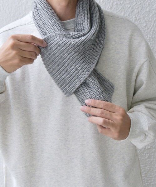 SHIPS / シップス マフラー・ショール・スヌード・ストール | SHIPS any: ウール / カシミヤ ホールガーメント ニット マフラー◇ | 詳細5