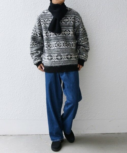 SHIPS / シップス マフラー・ショール・スヌード・ストール | SHIPS any: ウール / カシミヤ ホールガーメント ニット マフラー◇ | 詳細9