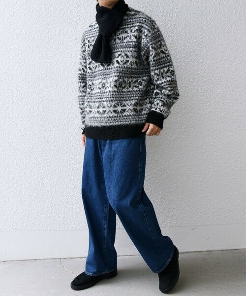 SHIPS / シップス マフラー・ショール・スヌード・ストール | SHIPS any: ウール / カシミヤ ホールガーメント ニット マフラー◇ | 詳細10