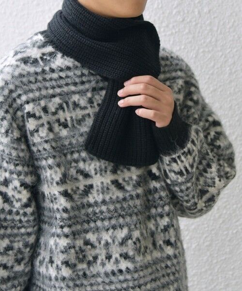 SHIPS / シップス マフラー・ショール・スヌード・ストール | SHIPS any: ウール / カシミヤ ホールガーメント ニット マフラー◇ | 詳細12