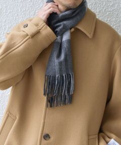 SHIPS / シップス マフラー・ショール・スヌード・ストール | SHIPS any: サープラスヤーン ウール カシミヤ チェック マフラー◇