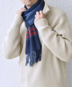 SHIPS / シップス マフラー・ショール・スヌード・ストール | SHIPS any: サープラスヤーン ウール カシミヤ チェック マフラー◇