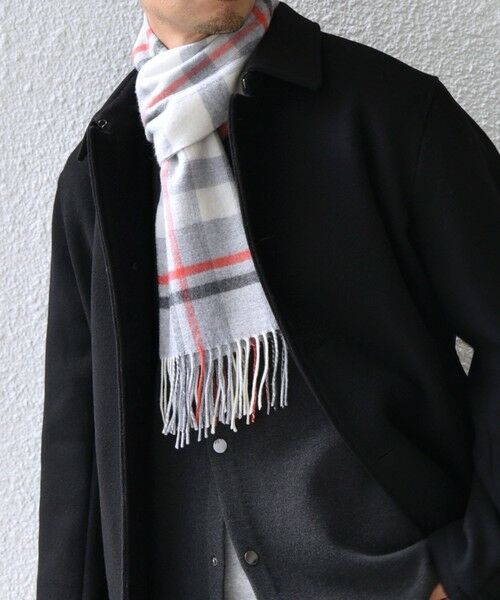 SHIPS / シップス マフラー・ショール・スヌード・ストール | SHIPS any: サープラスヤーン ウール カシミヤ チェック マフラー◇ | 詳細4