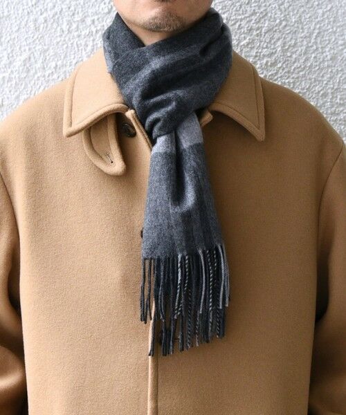 SHIPS / シップス マフラー・ショール・スヌード・ストール | SHIPS any: サープラスヤーン ウール カシミヤ チェック マフラー◇ | 詳細11