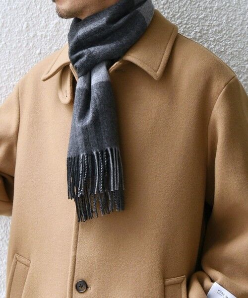 SHIPS / シップス マフラー・ショール・スヌード・ストール | SHIPS any: サープラスヤーン ウール カシミヤ チェック マフラー◇ | 詳細12