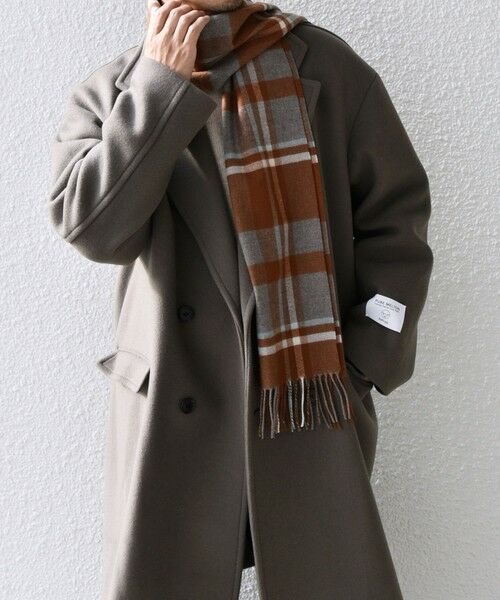 SHIPS / シップス マフラー・ショール・スヌード・ストール | SHIPS any: サープラスヤーン ウール カシミヤ チェック マフラー◇ | 詳細16