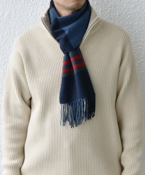 SHIPS / シップス マフラー・ショール・スヌード・ストール | SHIPS any: サープラスヤーン ウール カシミヤ チェック マフラー◇ | 詳細21