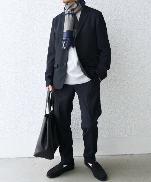 SHIPS / シップス マフラー・ショール・スヌード・ストール | SHIPS any: サープラスヤーン ウール カシミヤ チェック マフラー◇ | 詳細24