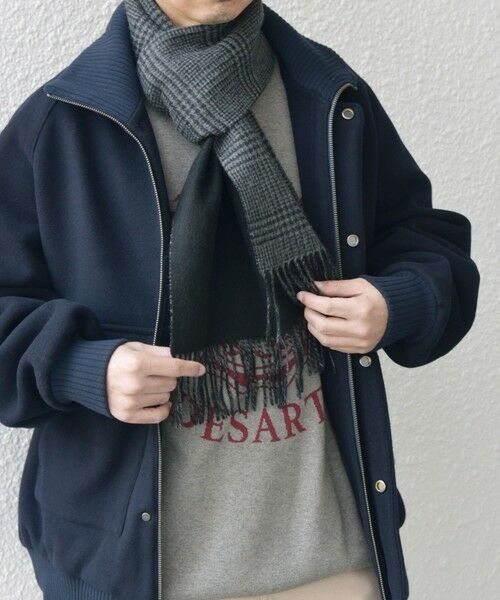 SHIPS / シップス マフラー・ショール・スヌード・ストール | SHIPS any: カシミヤ ダブルフェイス チェック マフラー 24FW◇ | 詳細14