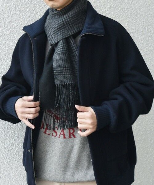 SHIPS / シップス マフラー・ショール・スヌード・ストール | SHIPS any: カシミヤ ダブルフェイス チェック マフラー 24FW◇ | 詳細12