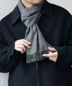 SHIPS / シップス マフラー・ショール・スヌード・ストール | SHIPS any: カシミヤ チェック / ソリッド シングル ストール◇