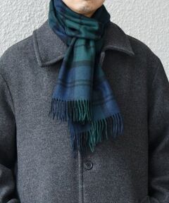 SHIPS / シップス マフラー・ショール・スヌード・ストール | SHIPS any: カシミヤ チェック / ソリッド シングル ストール◇