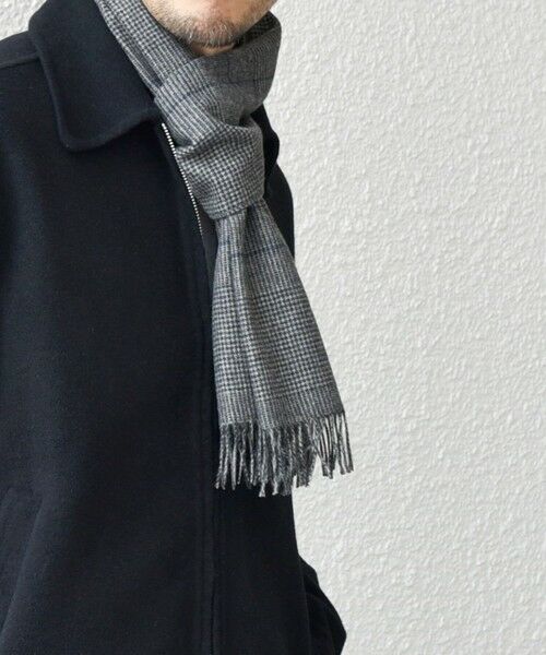 SHIPS / シップス マフラー・ショール・スヌード・ストール | SHIPS any: カシミヤ チェック / ソリッド シングル ストール◇ | 詳細4