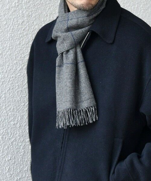 SHIPS / シップス マフラー・ショール・スヌード・ストール | SHIPS any: カシミヤ チェック / ソリッド シングル ストール◇ | 詳細5