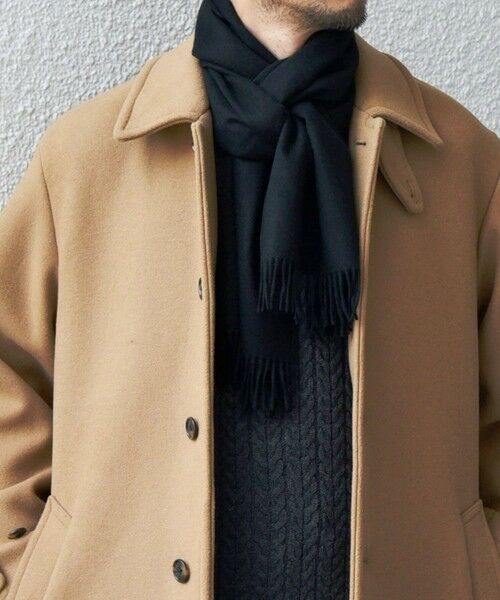 SHIPS / シップス マフラー・ショール・スヌード・ストール | SHIPS any: カシミヤ チェック / ソリッド シングル ストール◇ | 詳細9