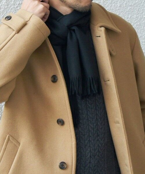 SHIPS / シップス マフラー・ショール・スヌード・ストール | SHIPS any: カシミヤ チェック / ソリッド シングル ストール◇ | 詳細10