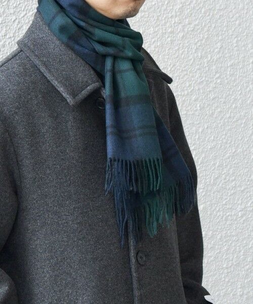 SHIPS / シップス マフラー・ショール・スヌード・ストール | SHIPS any: カシミヤ チェック / ソリッド シングル ストール◇ | 詳細24