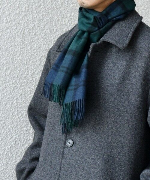SHIPS / シップス マフラー・ショール・スヌード・ストール | SHIPS any: カシミヤ チェック / ソリッド シングル ストール◇ | 詳細25
