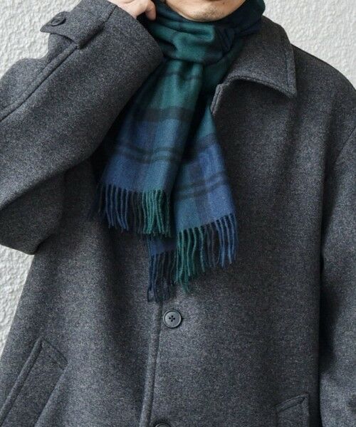 SHIPS / シップス マフラー・ショール・スヌード・ストール | SHIPS any: カシミヤ チェック / ソリッド シングル ストール◇ | 詳細26