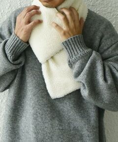 SHIPS / シップス マフラー・ショール・スヌード・ストール | 【SHIPS any別注】TAION: 〈手洗い可能〉リバーシブル ボア ダウン マフラー◇