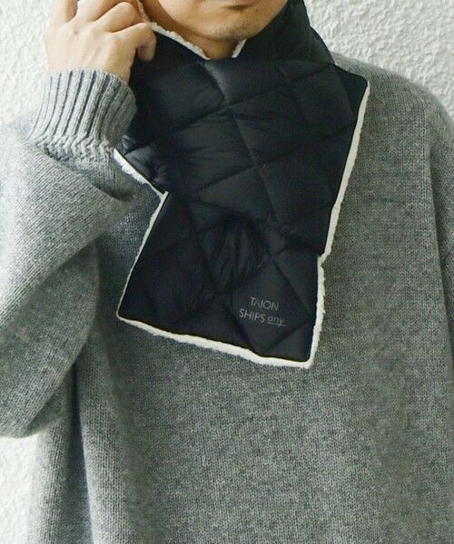 SHIPS / シップス マフラー・ショール・スヌード・ストール | 【SHIPS any別注】TAION: 〈手洗い可能〉リバーシブル ボア ダウン マフラー◇ | 詳細11