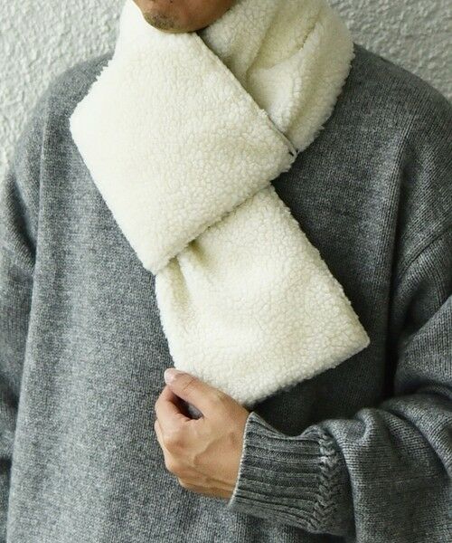 SHIPS / シップス マフラー・ショール・スヌード・ストール | 【SHIPS any別注】TAION: 〈手洗い可能〉リバーシブル ボア ダウン マフラー◇ | 詳細12