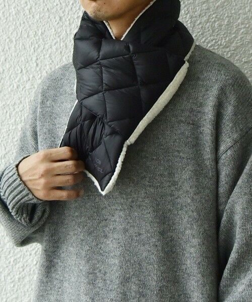 SHIPS / シップス マフラー・ショール・スヌード・ストール | 【SHIPS any別注】TAION: 〈手洗い可能〉リバーシブル ボア ダウン マフラー◇ | 詳細9
