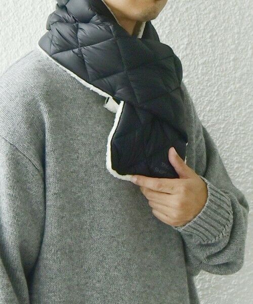 SHIPS / シップス マフラー・ショール・スヌード・ストール | 【SHIPS any別注】TAION: 〈手洗い可能〉リバーシブル ボア ダウン マフラー◇ | 詳細10