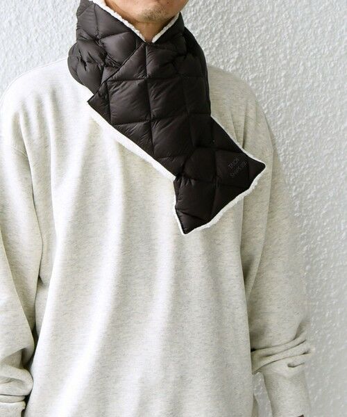 SHIPS / シップス マフラー・ショール・スヌード・ストール | 【SHIPS any別注】TAION: 〈手洗い可能〉リバーシブル ボア ダウン マフラー◇ | 詳細18