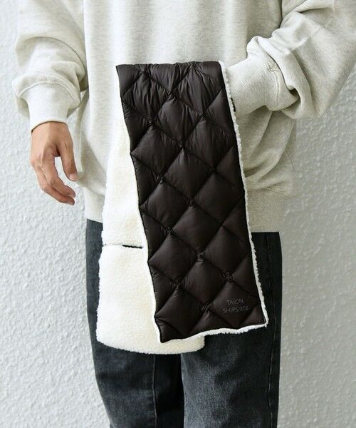 SHIPS / シップス マフラー・ショール・スヌード・ストール | 【SHIPS any別注】TAION: 〈手洗い可能〉リバーシブル ボア ダウン マフラー◇ | 詳細20