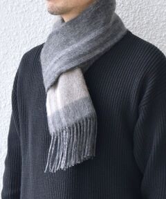 SHIPS / シップス マフラー・ショール・スヌード・ストール | SHIPS any: ウール リバーシブル チェック マフラー 24FW◇