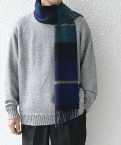 SHIPS / シップス マフラー・ショール・スヌード・ストール | SHIPS any: ウール リバーシブル チェック マフラー 24FW◇