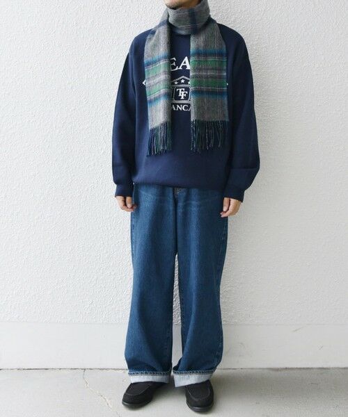 SHIPS / シップス マフラー・ショール・スヌード・ストール | SHIPS any: ウール リバーシブル チェック マフラー 24FW◇ | 詳細1