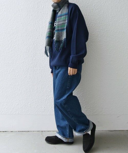 SHIPS / シップス マフラー・ショール・スヌード・ストール | SHIPS any: ウール リバーシブル チェック マフラー 24FW◇ | 詳細2