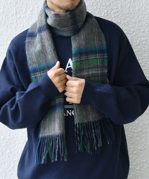 SHIPS / シップス マフラー・ショール・スヌード・ストール | SHIPS any: ウール リバーシブル チェック マフラー 24FW◇ | 詳細3